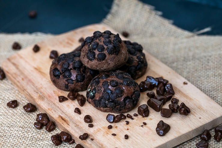 Paleo and Gluten-Free Double Chocolate Cookies