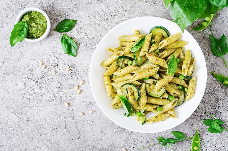 The Ultimate Creamy Basil Pesto Pasta