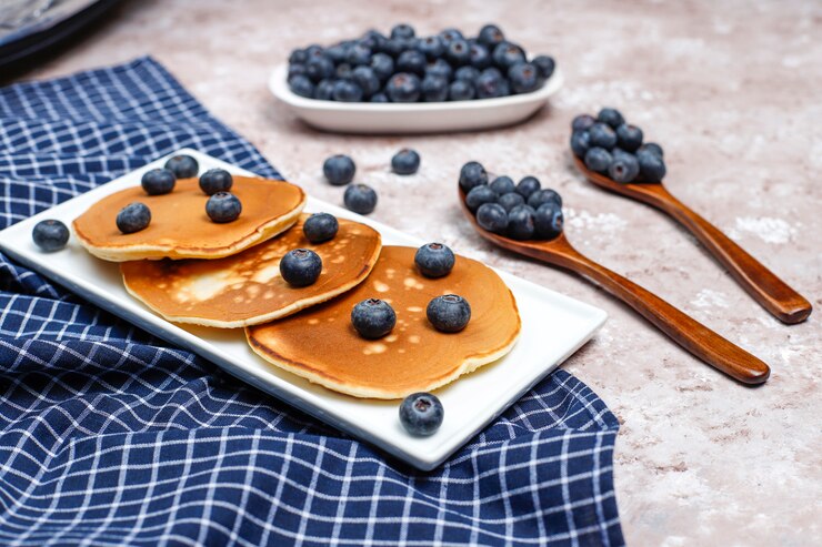 Pancakes with Wild Blueberries